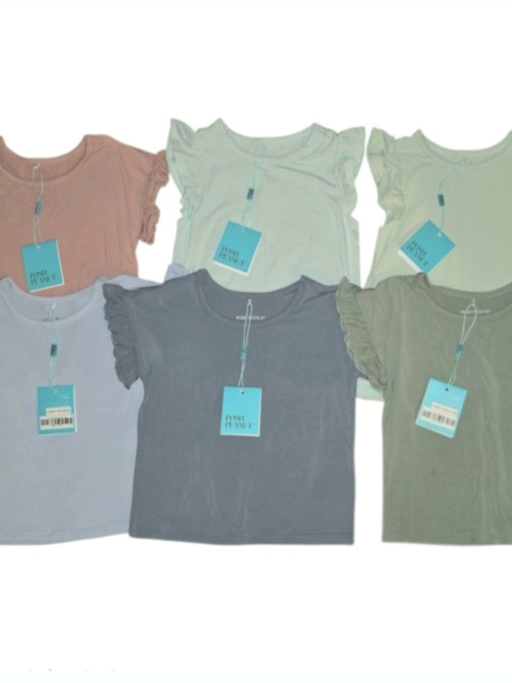 Posh Peanut Ruffled Tees 3T/4T NWT- Bundle Of 6